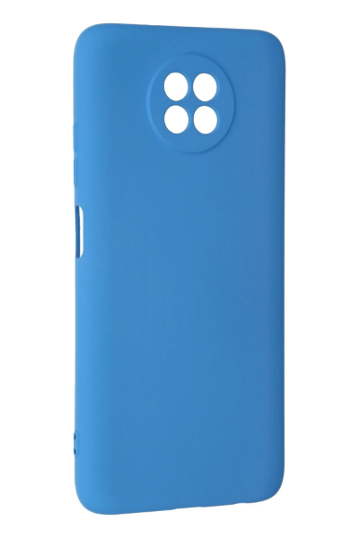 Newface Xiaomi Redmi Note 9 5G Kılıf Nano içi Kadife Silikon - Mavi resmi