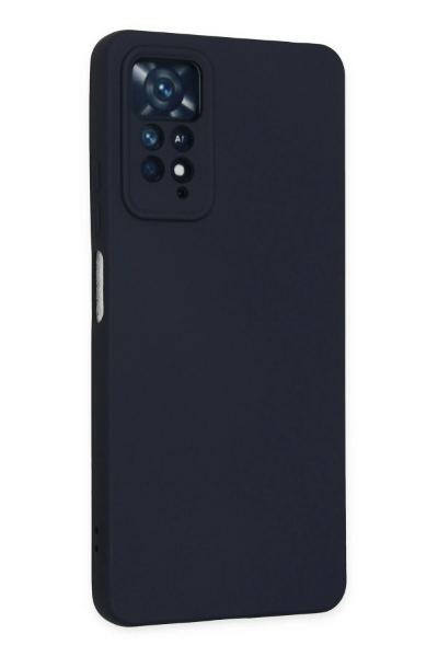 Newface Xiaomi Redmi Note 11 Pro Kılıf Nano içi Kadife Silikon - Lacivert resmi
