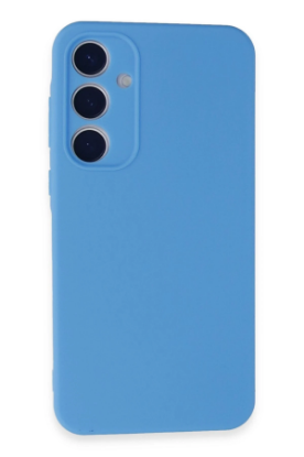 Newface Samsung Galaxy A35 5G Kılıf Nano içi Kadife Silikon - Mavi resmi