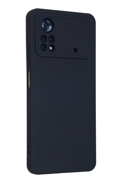 Newface Xiaomi Poco X4 Pro 5G Kılıf Nano içi Kadife Silikon - Lacivert resmi