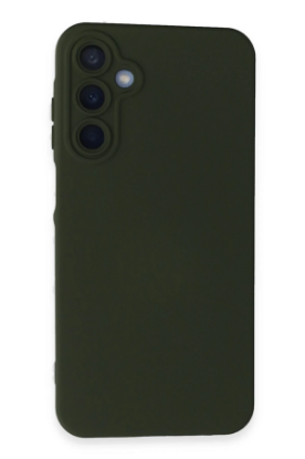 Newface Samsung Galaxy A55 5G Kılıf Nano içi Kadife Silikon - Koyu Yeşil resmi