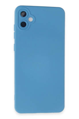 Newface Samsung Galaxy A05 Kılıf Nano içi Kadife Silikon - Mavi resmi