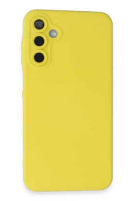 Newface Samsung Galaxy A05S Kılıf Nano içi Kadife Silikon - Sarı resmi