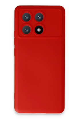 Newface Xiaomi Poco X6 Pro Kılıf Nano içi Kadife Silikon - Kırmızı resmi