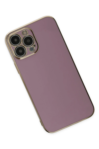 Newface iPhone 14 Pro Max Kılıf Volet Silikon - Mor resmi