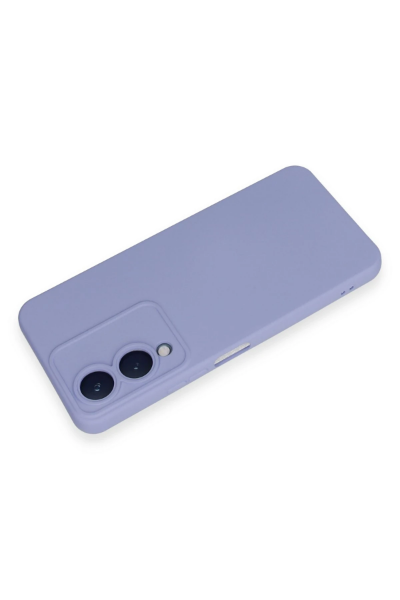 Newface Vivo Y17S Kılıf Nano içi Kadife Silikon - Lila resmi