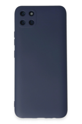 Newface Realme C11 Kılıf Nano içi Kadife Silikon - Lacivert resmi