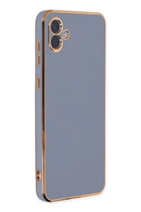 Newface Samsung Galaxy A04 Kılıf Volet Silikon - Mavi resmi