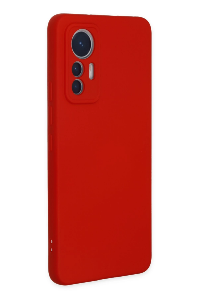 Newface Xiaomi Mi 12 Lite Kılıf Nano içi Kadife Silikon - Kırmızı resmi