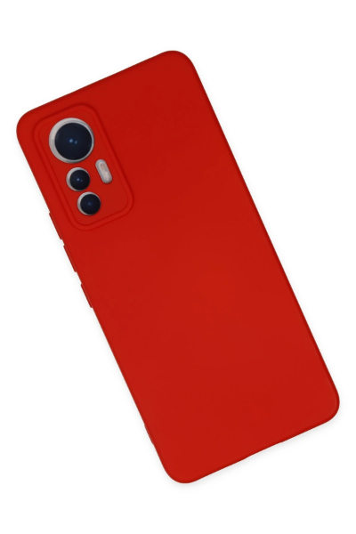 Newface Xiaomi Mi 12 Lite Kılıf Nano içi Kadife Silikon - Kırmızı resmi