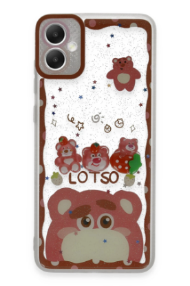 Newface Samsung Galaxy A05 Kılıf Sweet Desenli Silikon Kapak - Pembe resmi