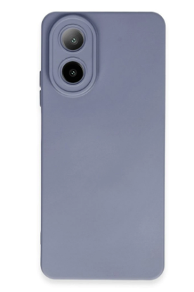 Newface Oppo A38 Kılıf Nano içi Kadife Silikon - Gri resmi