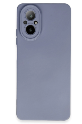 Newface Realme 12 Lite Kılıf Nano içi Kadife Silikon - Gri resmi