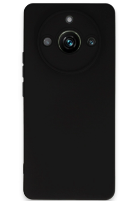 Newface Realme 11 Pro Kılıf Nano içi Kadife Silikon - Siyah resmi