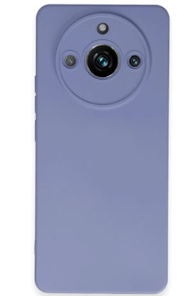 Newface Realme 11 Pro Kılıf Nano içi Kadife Silikon - Lila resmi