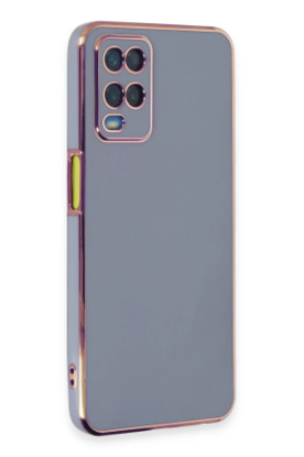 Newface Oppo A54 4G Kılıf Volet Silikon - Mavi resmi