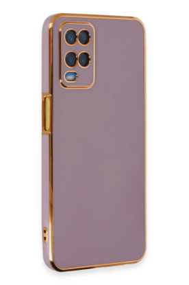 Newface Oppo A54 4G Kılıf Volet Silikon - Mor resmi