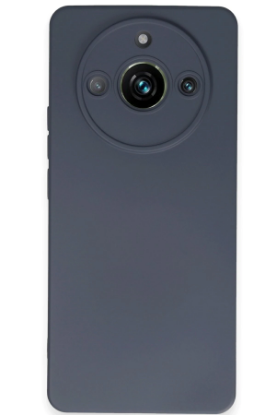 Newface Realme 11 Pro Kılıf Nano içi Kadife Silikon - Gri resmi