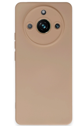 Newface Realme 11 Pro Kılıf Nano içi Kadife Silikon - Pudra resmi