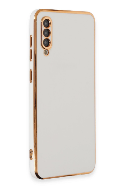 Newface Samsung Galaxy A50 Kılıf Volet Silikon - Beyaz resmi