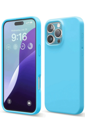 Newface iPhone 16 Pro Max Kılıf Nano içi Kadife Silikon - Mavi resmi