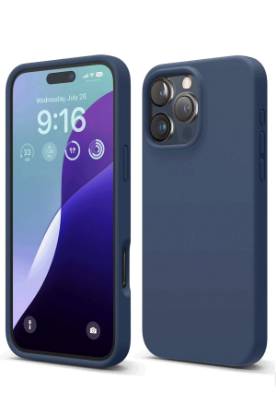 Newface iPhone 16 Pro Max Kılıf Nano içi Kadife Silikon - Lacivert resmi