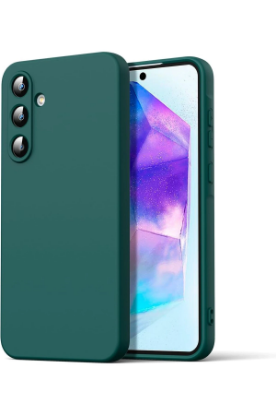 Newface Samsung Galaxy A16 5G Kılıf Nano içi Kadife Silikon - Koyu Yeşil resmi