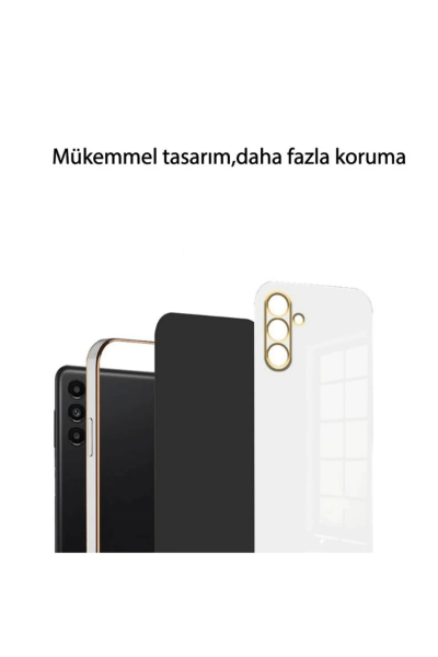 Newface Samsung Galaxy A56 Kılıf Volet Silikon - Beyaz resmi