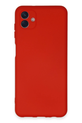 Newface Samsung Galaxy A04E Kılıf Nano içi Kadife Silikon - Kırmızı resmi