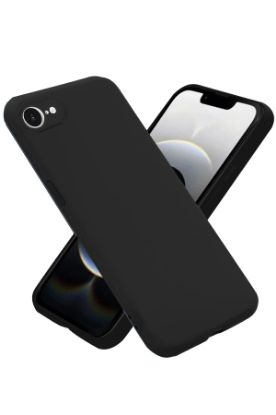 Newface iPhone 16E Kılıf Nano içi Kadife Silikon - Siyah resmi