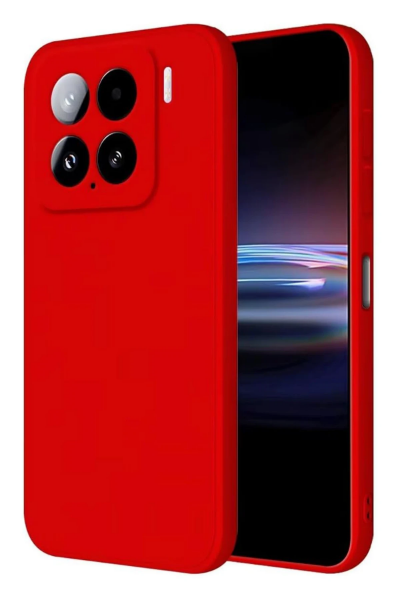 Newface Xiaomi Mi 15 Kılıf Nano içi Kadife Silikon - Kırmızı resmi
