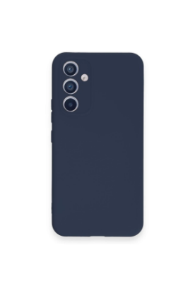 Newface Samsung Galaxy A54 5G Kılıf Nano içi Kadife Silikon - Lacivert resmi