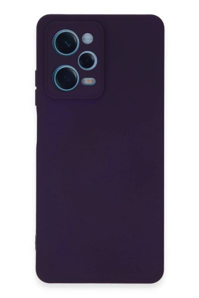 Newface Xiaomi Redmi Note 12 Pro 5G Kılıf Nano içi Kadife Silikon - Mor resmi