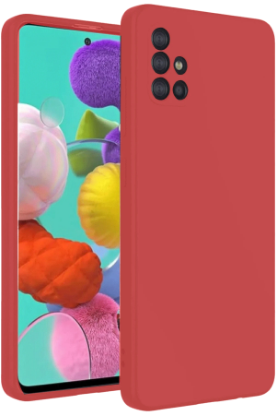 Newface Samsung Galaxy A31 Kılıf Nano içi Kadife Silikon - Kiremit resmi