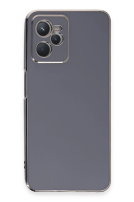 Newface Realme C35 Kılıf Volet Silikon - Mavi resmi