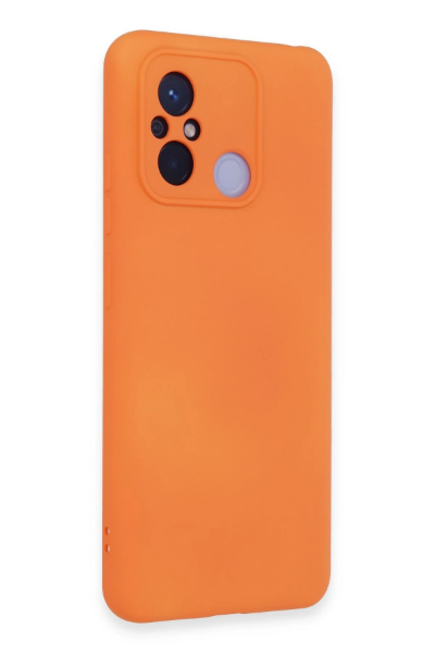 Newface Xiaomi Redmi 12C Kılıf Nano içi Kadife Silikon - Turuncu resmi