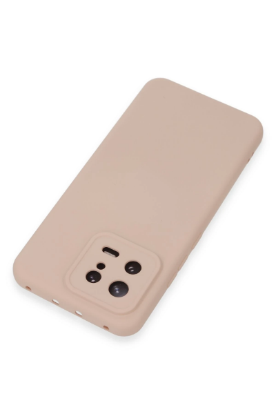 Newface Xiaomi Mi 13 Kılıf Nano içi Kadife Silikon - Pudra resmi