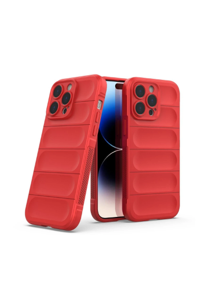 Newface iPhone 15 Pro Max Kılıf Optimum Silikon - Kırmızı resmi