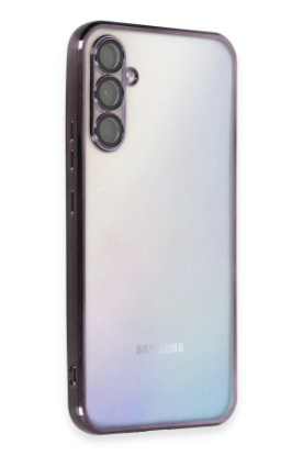 Newface Samsung Galaxy A54 5G Kılıf Razer Lensli Silikon - Mor resmi