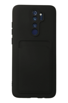 Newface Xiaomi Redmi Note 8 Pro Kılıf Kelvin Kartvizitli Silikon - Siyah resmi