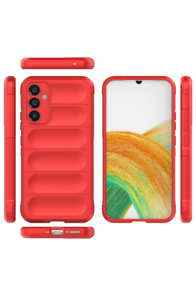 Newface Samsung Galaxy A05S Kılıf Optimum Silikon - Kırmızı resmi