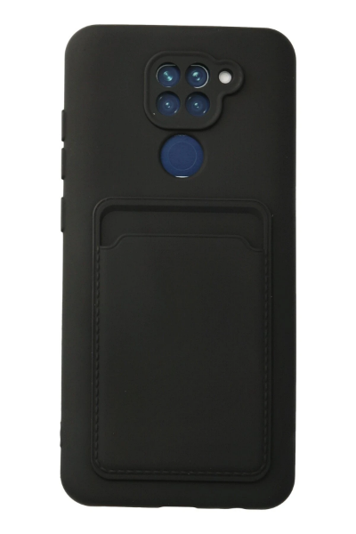 Newface Xiaomi Redmi Note 9 Kılıf Kelvin Kartvizitli Silikon - Siyah resmi