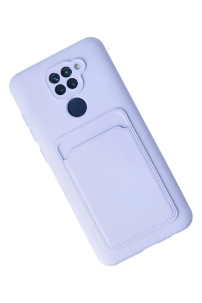 Newface Xiaomi Redmi Note 9 Kılıf Kelvin Kartvizitli Silikon - Lila resmi