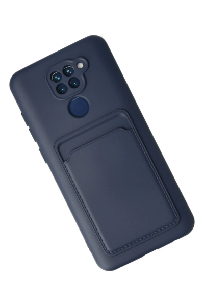 Newface Xiaomi Redmi Note 9 Kılıf Kelvin Kartvizitli Silikon - Lacivert resmi