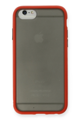 Newface iPhone 6 Kılıf Montreal Silikon Kapak - Kırmızı resmi