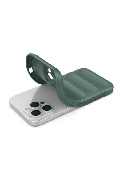 Newface iPhone 16 Pro Kılıf Optimum Silikon - Koyu Yeşil resmi