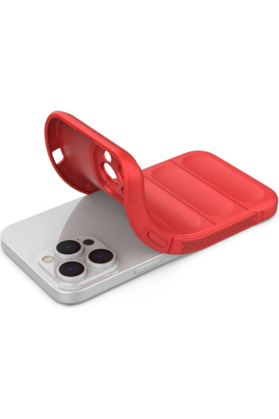 Newface iPhone 16 Pro Max Kılıf Optimum Silikon - Kırmızı resmi