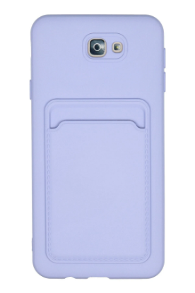 Newface Samsung Galaxy J7 Prime Kılıf Kelvin Kartvizitli Silikon - Lila resmi