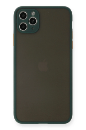 Newface iPhone 11 Pro Max Kılıf Montreal Silikon Kapak - Yeşil resmi