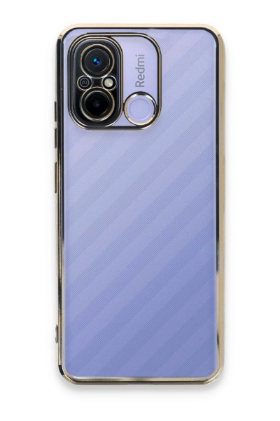 Newface Xiaomi Redmi 12C Kılıf Razer Lensli Silikon - Gold resmi